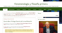 Desktop Screenshot of fenomenologiayfilosofiaprimera.com