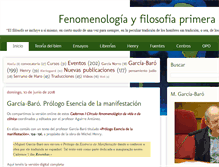 Tablet Screenshot of fenomenologiayfilosofiaprimera.com
